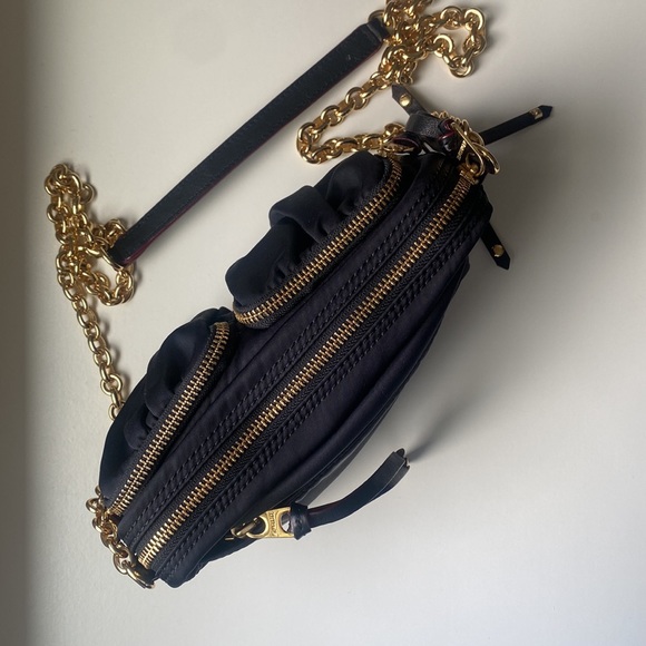 MZ Wallace Black Nylon Chain Evening Bag - Picture 8 of 15